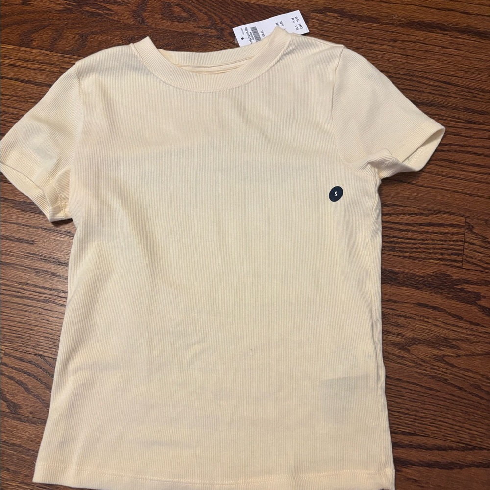 Short Sleeve Crewneck Tee - Baby Yellow